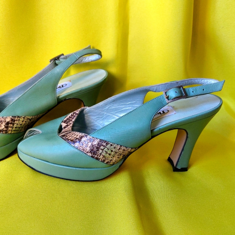 Vintage Woman Shoes by New Style Collection All Genuine Leather Made in Italy